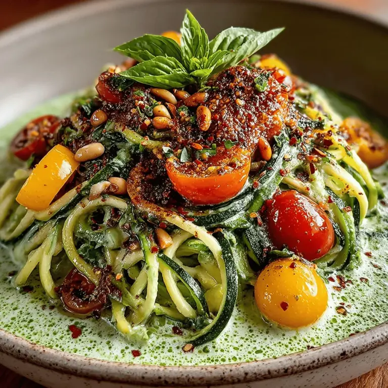 In the ever-evolving landscape of healthy dining, Zucchini Pasta with Creamy Avocado Sauce stands out as a vibrant and nourishing option. This dish not only tantalizes the taste buds but also serves as a celebration of fresh, wholesome ingredients. With the rising popularity of plant-based diets and gluten-free alternatives, zucchini pasta—often referred to as "zoodles"—has emerged as a fantastic substitute for traditional wheat pasta. Paired with a luscious avocado sauce, this meal is not only satisfying but also packed with nutrients, making it a perfect choice for lunch or dinner.