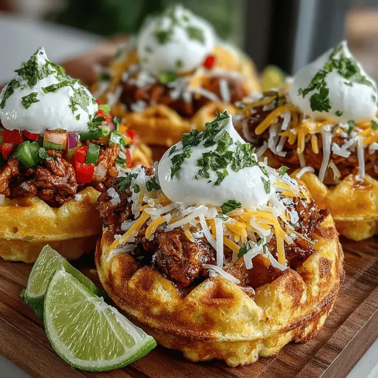 In recent years, fusion recipes have taken the culinary world by storm, delighting taste buds by combining diverse flavors and traditional dishes. These innovative meals not only showcase creativity but also offer a playful approach to dining that’s perfect for any occasion. Among the myriad of fusion dishes, Mini Chicken Fajita Waffle Wraps stand out as a uniquely fun and delicious option. This recipe effortlessly marries the beloved Mexican flavors of fajitas with the comforting, sweet taste of waffles, resulting in a dish that’s sure to impress at gatherings, parties, or even family dinners.