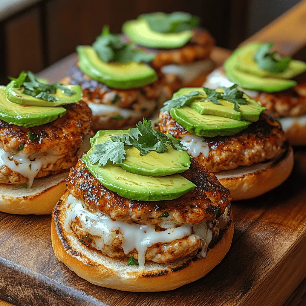 Spicy Hatch Chili Chicken Sliders with Cheese