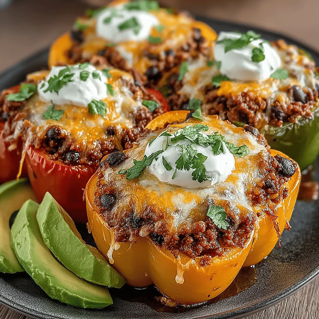 Taco-Stuffed Bell Peppers are a delightful twist on traditional tacos, seamlessly merging the vibrant flavors of Mexican cuisine with the nutritional benefits of bell peppers. This dish offers a visually appealing presentation and a medley of textures and tastes, making it a crowd-pleaser for family dinners or gatherings with friends. Not only are Taco-Stuffed Bell Peppers delicious, but they are also incredibly versatile. You can customize them to suit a variety of dietary needs, whether you're a meat lover, vegetarian, or vegan.