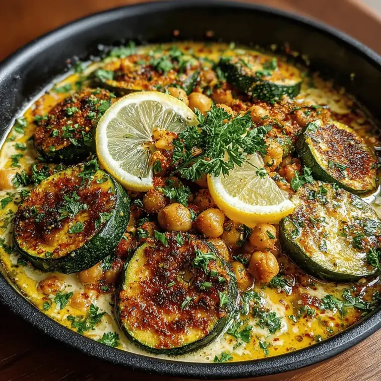 In today’s fast-paced world, finding a meal that is both quick to prepare and satisfying can be a challenge. That’s where the Creamy Garlic Chickpea Zucchini Skillet comes into play. This delightful dish is not only packed with flavor but also brimming with nutrition, making it an ideal option for busy weeknights when you want to prepare something wholesome without spending hours in the kitchen.