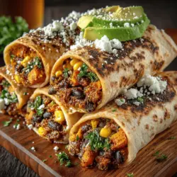 Spicy Hatch Chili Sweet Potato Wraps