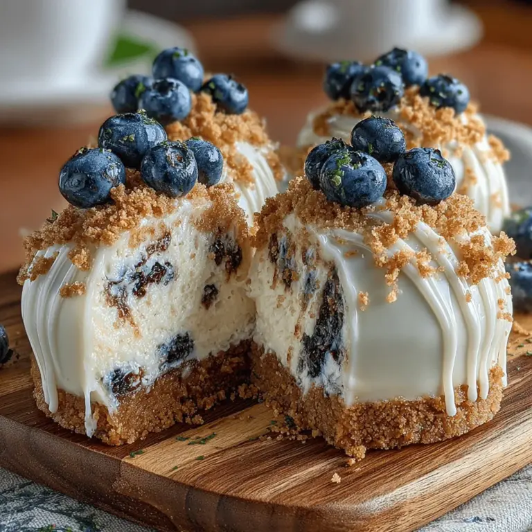No-bake desserts have surged in popularity over the past few years, capturing the hearts of dessert lovers everywhere. With their effortless preparation and delightful flavors, these treats are perfect for any occasion. Among the myriad of no-bake options, the Blueberry Bliss No-Bake Cheesecake Bombs stand out as a particularly refreshing and indulgent choice. Bursting with the delightful taste of fresh blueberries, these cheesecake bombs offer a creamy texture that is hard to resist, making them an ideal dessert for warm weather gatherings or simply as a sweet treat at home.