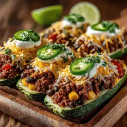 If you're on the lookout for a vibrant and health-conscious twist on a classic snack, look no further than Zesty Zucchini Nacho Boats. This innovative recipe reimagines nachos by using zucchini as a base, creating a deliciously satisfying dish that is both nutritious and flavorful. With the ever-increasing popularity of healthy eating, these zucchini nacho boats serve as the perfect solution for those who want to indulge in a tasty treat without the guilt of traditional nachos.