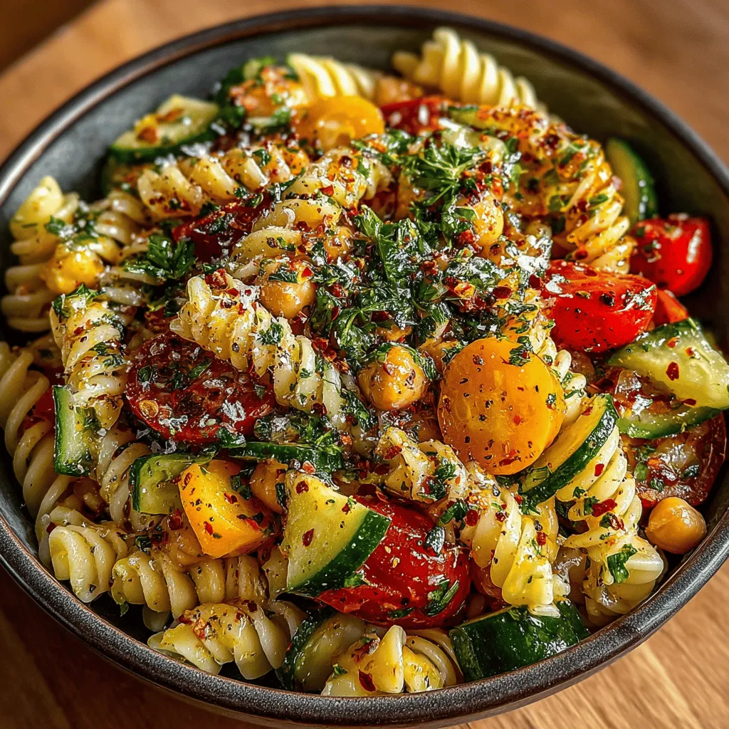 One of the best aspects of the Zesty Lemon Garlic Chickpea Pasta Salad is its versatility. You can easily customize it to suit your taste preferences and dietary needs. Here are some ideas for additional ingredients and variations: