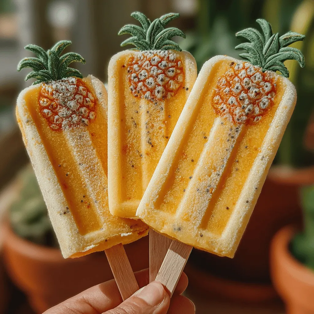 As the sun shines brighter and temperatures rise, there's nothing quite like a refreshing treat to beat the heat. Enter Tropical Paradise Frozen Yogurt Pineapple Chia Pops, a delightful way to indulge in summer's vibrant flavors while keeping your health goals in check. These frozen pops are not only delicious but also brimming with nutritious ingredients, making them a perfect snack for warm days.