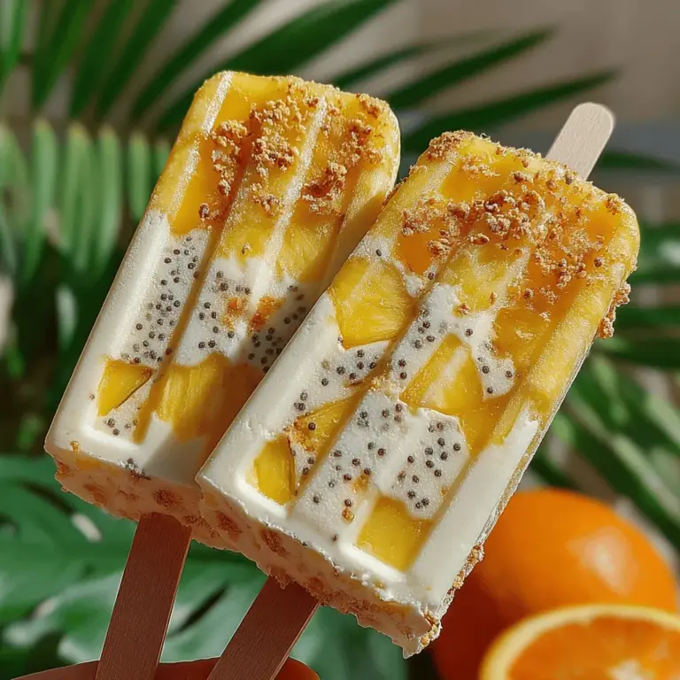 As the sun shines brighter and temperatures rise, there's nothing quite like a refreshing treat to beat the heat. Enter Tropical Paradise Frozen Yogurt Pineapple Chia Pops, a delightful way to indulge in summer's vibrant flavors while keeping your health goals in check. These frozen pops are not only delicious but also brimming with nutritious ingredients, making them a perfect snack for warm days.