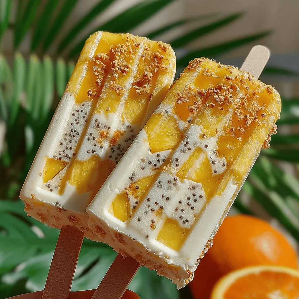 As the sun shines brighter and temperatures rise, there's nothing quite like a refreshing treat to beat the heat. Enter Tropical Paradise Frozen Yogurt Pineapple Chia Pops, a delightful way to indulge in summer's vibrant flavors while keeping your health goals in check. These frozen pops are not only delicious but also brimming with nutritious ingredients, making them a perfect snack for warm days.