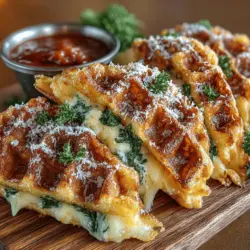 In recent years, the culinary world has witnessed an exciting surge in creative waffle recipes that go far beyond the traditional breakfast fare. Chefs and home cooks alike have embraced the waffle's unique structure, using it as a canvas for a variety of fillings and toppings that cater to both sweet and savory palates. Among these innovative dishes is the Cheesy Spinach Stuffed Waffle Pockets—a delightful and unique creation that takes the humble waffle to new heights.