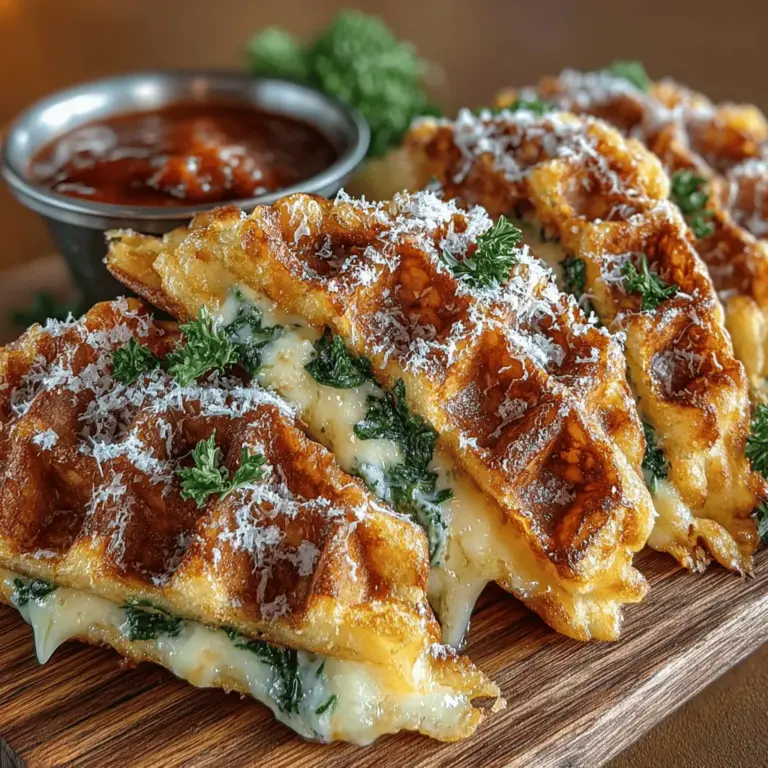 In recent years, the culinary world has witnessed an exciting surge in creative waffle recipes that go far beyond the traditional breakfast fare. Chefs and home cooks alike have embraced the waffle's unique structure, using it as a canvas for a variety of fillings and toppings that cater to both sweet and savory palates. Among these innovative dishes is the Cheesy Spinach Stuffed Waffle Pockets—a delightful and unique creation that takes the humble waffle to new heights.