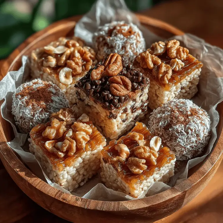 No-bake desserts have become increasingly popular among home cooks and health enthusiasts alike. Their appeal lies in their simplicity and the convenience they offer—no need for an oven or complicated baking techniques. With a multitude of delicious options available, no-bake desserts provide a quick fix for satisfying sweet cravings while often incorporating healthier ingredients. One such delightful recipe is the Nutty Delight No-Bake Almond Butter Rice Squares. This energizing treat boasts a combination of nutty flavors and a chewy texture, making it a perfect snack for both adults and children.
