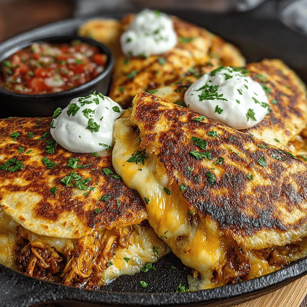 Cheesy Hatch Chili Chicken Quesadillas are a delightful blend of flavors that elevate the classic quesadilla to new heights. This recipe is not just about satisfying hunger; it’s an experience that combines the convenience of rotisserie chicken with the vibrant and smoky flavor of Hatch green chiles. As a dish that effortlessly straddles the line between casual weeknight dinners and impressive entertaining fare, these quesadillas are sure to impress family and friends alike.