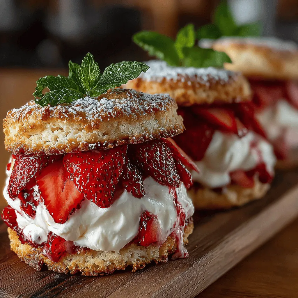 Frozen Strawberry Shortcake Sandwich Coins are a delightful treat that captures the essence of summer in every bite. This recipe draws inspiration from classic strawberry shortcake, transforming it into a fun, portable dessert that is both refreshing and satisfying. The combination of buttery cookies and a luscious strawberry filling makes these sandwich coins an ideal choice for warm days, picnics, or any occasion that calls for a sweet indulgence. Not only are these treats easy to prepare, but they are also visually appealing, creating a memorable dessert experience for family and friends.