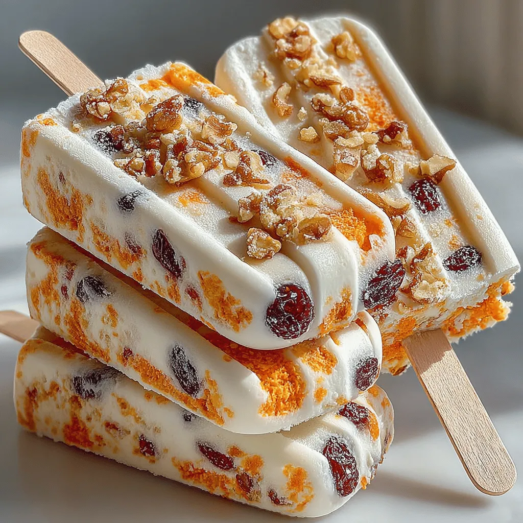 To create the perfect base for your Frozen Carrot Cake Yogurt Muffin Pops, start by combining the dry ingredients. In a large mixing bowl, combine rolled oats, ground cinnamon, nutmeg, and a pinch of salt. This spice combination not only enhances the flavor but also brings out the natural sweetness of the carrots.