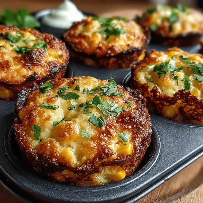 Mini sweet corn tamale cakes are a delightful fusion of flavors and textures, capturing the essence of traditional tamales in a modern, bite-sized form. These small, savory cakes are not only visually appealing but also bursting with the sweet, earthy taste of corn, making them an ideal choice for a variety of occasions. Whether served as an appetizer at a festive gathering, a tasty snack for a cozy family meal, or a unique side dish to complement a main course, mini sweet corn tamale cakes are sure to impress.