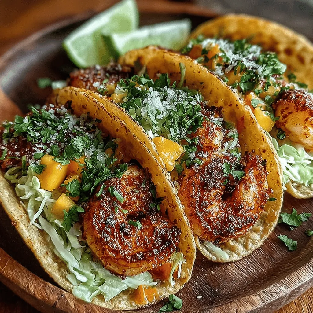 Zesty Shrimp Fiesta Tacos are a vibrant culinary delight that brings the festive spirit of coastal cuisine right to your table. These tacos not only burst with flavor but also offer a delightful combination of textures that make each bite an experience to savor. The zesty shrimp, paired with a refreshing mango slaw, creates a perfect meal that caters to various occasions—from a casual family dinner to a lively gathering with friends.