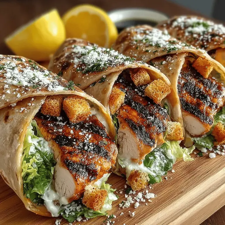 In recent years, wraps have surged in popularity as a versatile meal option that caters to a wide array of tastes and dietary preferences. Whether for lunch, dinner, or a quick snack, wraps offer the perfect blend of convenience and flavor. Among the myriad of wrap recipes available, Savory Grilled Chicken Caesar Wraps stand out as a delicious and satisfying choice that combines the classic flavors of a Caesar salad with the heartiness of grilled chicken, all wrapped in a soft tortilla. This dish not only delivers on taste but also provides a well-rounded meal that can be enjoyed on the go.