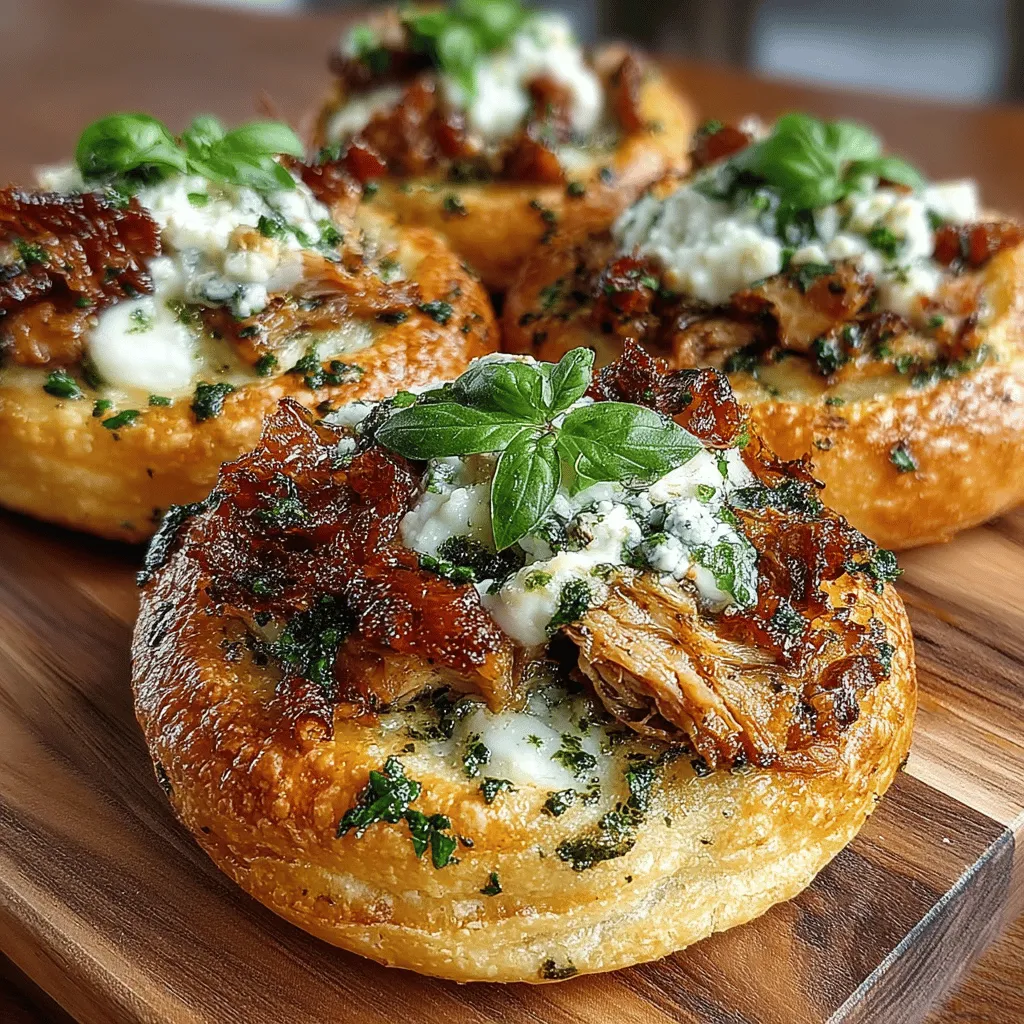 Delight your taste buds with Mini Chicken Pesto Crescent Melts, a quick and delicious recipe that is perfect for any occasion. These little bites are not only easy to prepare but also packed with flavor. With just a handful of ingredients, you can create a scrumptious appetizer or a satisfying snack that will impress your family and friends. Whether you're hosting a party, looking for a game-day snack, or simply craving a delightful treat, these crescent melts are sure to become a favorite in your kitchen.