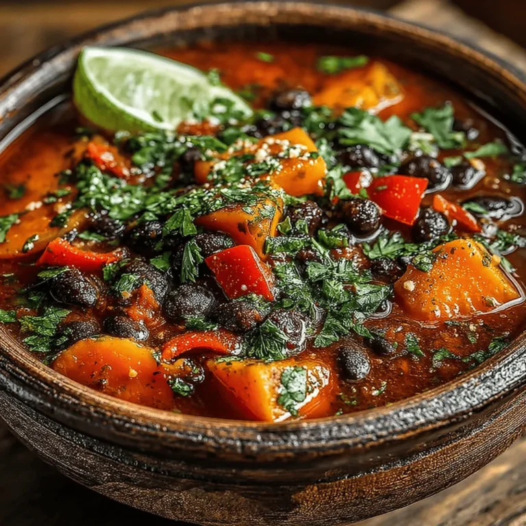 In the realm of comfort food, few dishes resonate with warmth and nourishment quite like a hearty stew. The Soulful Black-Bean Sweet Potato Stew stands out as a quintessential example of a meal that is not only visually appealing but also a delightful symphony of flavors and textures. This vegetarian dish is a nourishing embrace that promises to satisfy your hunger while simultaneously providing a host of health benefits. With its rich combination of ingredients and spices, it’s the perfect option for chilly evenings or any time you seek a filling meal that warms the soul.