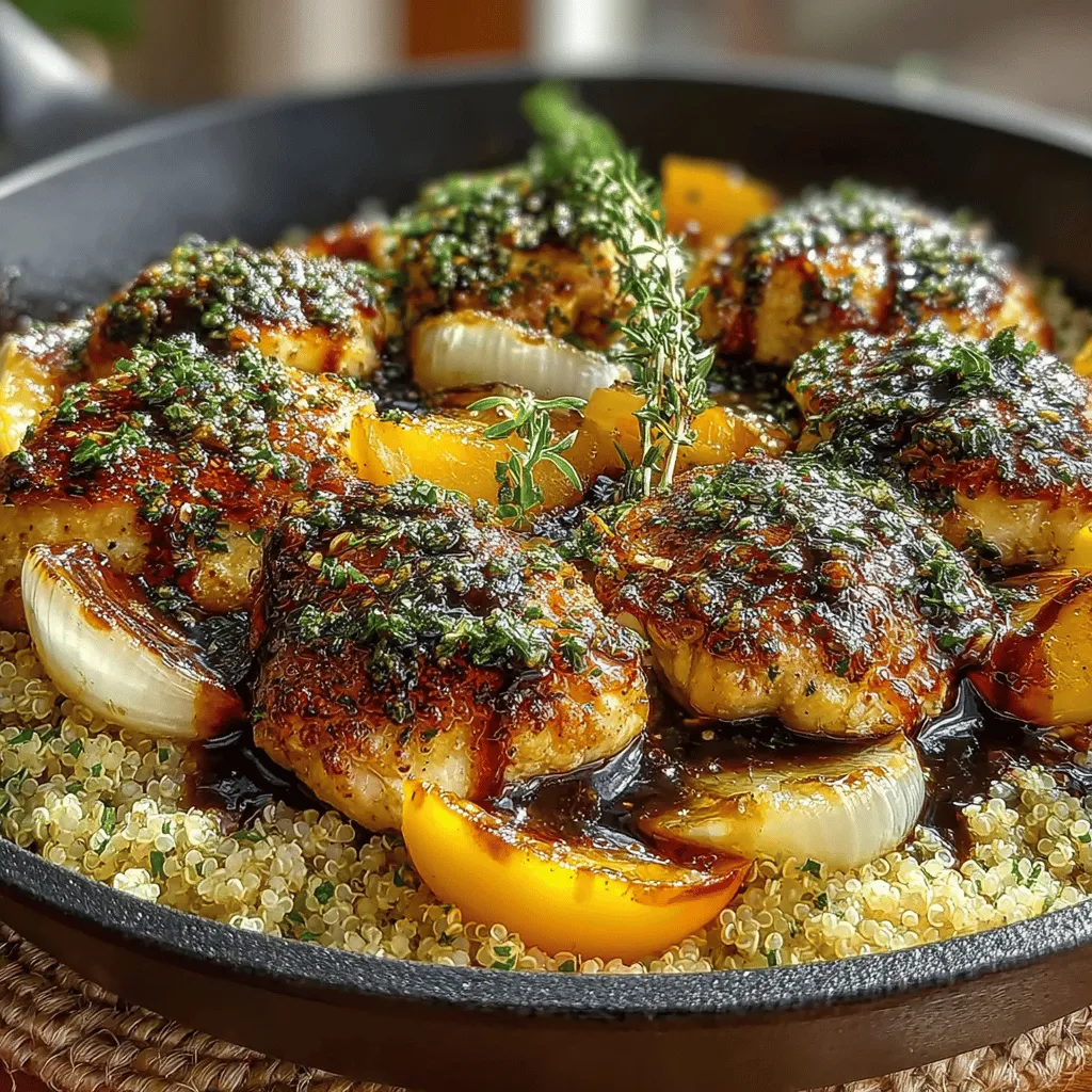 If you’re in search of a dish that embodies both the warmth of summer and the comforting essence of home-cooked meals, look no further than the Sweet & Savory Peach Chicken Skillet. This delightful recipe marries the juicy sweetness of ripe peaches with the savory, tender bite of chicken, creating a harmonious balance of flavors that is sure to impress any palate. Ideal for busy weeknights or special gatherings, this dish not only showcases vibrant seasonal ingredients but also offers a quick and nutritious meal solution.
