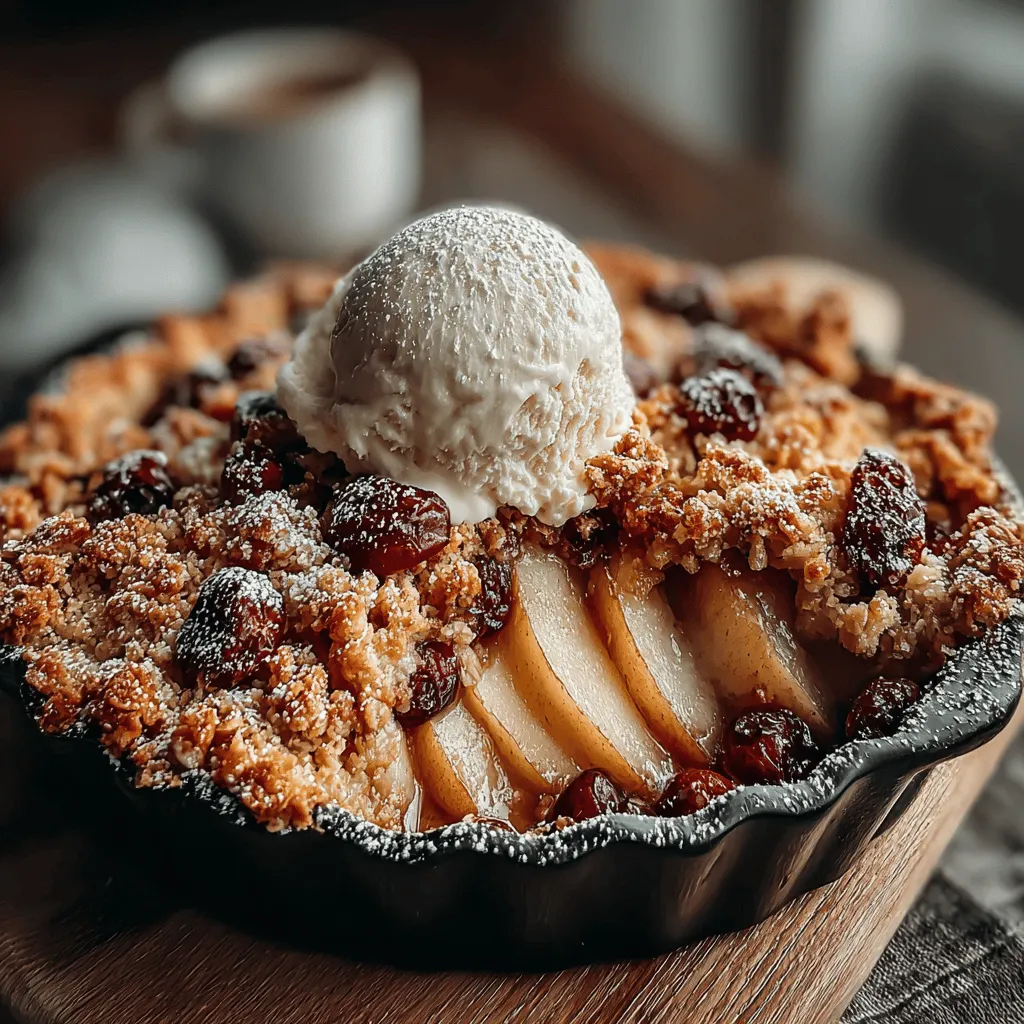 As the leaves begin to turn and the air becomes crisp, there’s a certain magic in the kitchen that calls for seasonal baking. One of the most beloved treats to emerge during this time is the Pear Cranberry Crumble. This delightful dessert perfectly marries the sweetness of ripe pears with the tartness of fresh cranberries, creating a flavor profile that is both comforting and refreshing. The combination of these fruits not only highlights the best of the fall harvest but also invites a sense of nostalgia and warmth that only homemade desserts can provide.