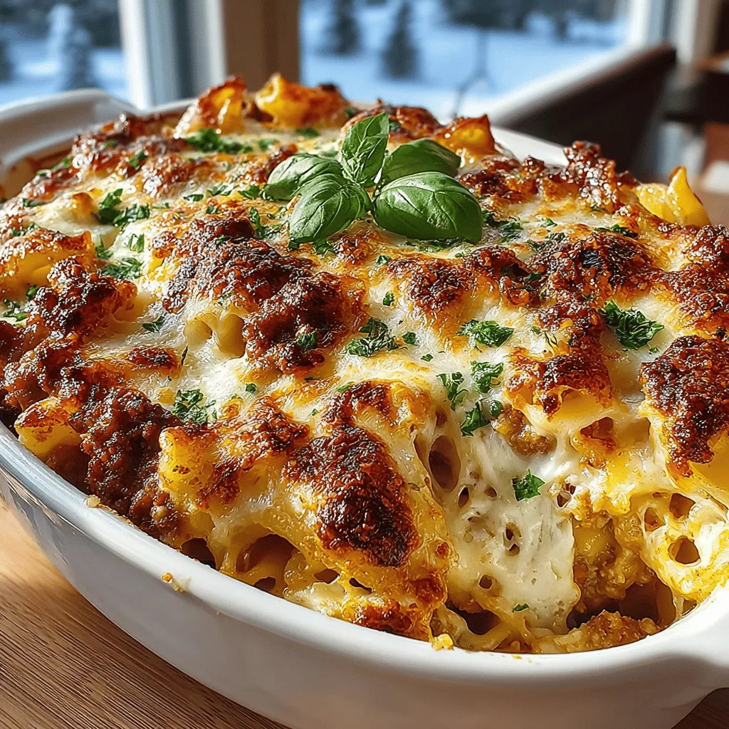 The key to a flavor-packed Cheesy Baked Ziti begins with the sausage and aromatics.