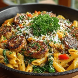 If you’re searching for a dish that embodies richness, warmth, and a hint of spice, look no further than the creamy Cajun sausage pasta skillet. This delightful one-pan meal brings together the bold, vibrant flavors of Cajun cuisine and the comforting familiarity of pasta, creating a dish that is both satisfying and easy to prepare. Perfect for busy weeknights, this recipe will quickly become a family favorite, combining the heartiness of smoked sausage with the lusciousness of a creamy sauce.
