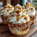 Caramel Apple Pie Cupcakes are a wonderful fusion of two beloved desserts: the classic apple pie and the convenient, portable cupcake. This innovative treat captures the warm, comforting flavors of traditional apple pie, featuring spiced apples, buttery crust notes, and a rich, gooey caramel sauce, all wrapped in a soft and fluffy cupcake base. Whether you’re celebrating the crisp days of autumn, hosting a family gathering, or simply indulging in a sweet moment at home, these cupcakes are sure to impress.