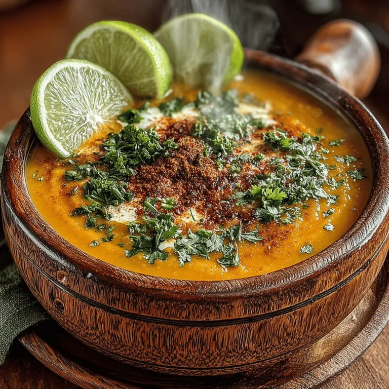 As the leaves begin to turn and the air takes on a crisp, refreshing quality, there's nothing more comforting than a warm bowl of Spiced Pumpkin & Lentil Soup. This dish is not only a perfect representation of fall's bounty but also a nourishing meal that encapsulates the essence of the season. Combining the creamy texture of pumpkin with the hearty goodness of lentils, this soup is a delightful blend of flavors that warms both the body and soul.