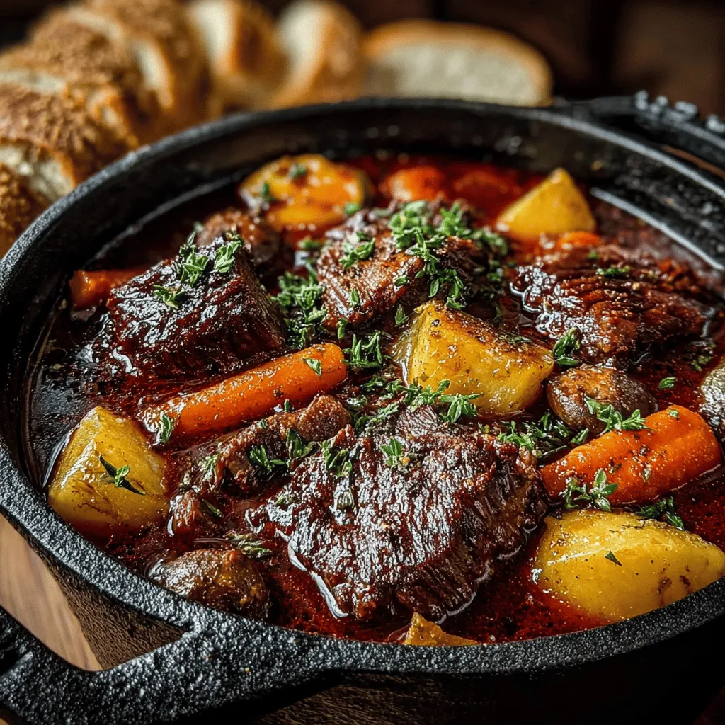 When the temperatures drop and the days grow shorter, there’s nothing quite like a bowl of hearty beef stew to warm the soul. This quintessential comfort food embodies the essence of slow-cooked perfection, offering a medley of rich flavors and nourishing ingredients that come together to create a dish that feels like a warm hug. Today, we delve into the art of preparing a Robust Red Wine & Herb Beef Stew, a recipe that not only satisfies the palate but also brings a touch of gourmet flair to your dining table.