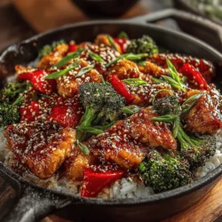 In the realm of quick and nutritious meals, Sweet and Savory Teriyaki Chicken and Broccoli Stir-Fry stands out as a delightful choice for both busy weeknights and weekend gatherings. This dish not only combines tender chicken with vibrant vegetables but also envelops them in a rich, flavorful sauce that balances sweetness and umami. The sweet and tangy notes from the teriyaki sauce harmonize perfectly with the savory elements of the chicken and the crunchy texture of the broccoli, making it a favorite for families and food enthusiasts alike.