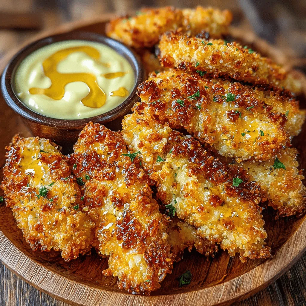 Crispy air fryer chicken tenders are a delightful twist on a classic favorite, offering a healthier alternative without sacrificing flavor or texture. This recipe is perfect for anyone looking for a quick, easy meal that delivers satisfying crunch and savory goodness. Whether you're preparing a weeknight dinner or entertaining guests, these tenders paired with a zesty dipping sauce will please everyone at the table. With their golden-brown exterior and juicy interior, air fryer chicken tenders can easily become a staple in your household.