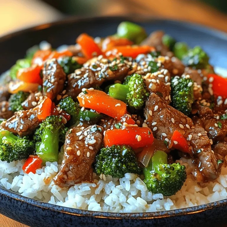 Stir-fry dishes have long been a staple in home cooking, celebrated for their vibrant flavors and quick preparation time. The technique allows home chefs to whip up a meal in a matter of minutes, retaining the freshness and nutritional value of the ingredients. Among the myriad of stir-fry recipes, "Sizzling Beef & Broccoli Delight" stands out as a harmonious blend of savory beef, crisp broccoli, and aromatic seasonings. This dish not only tantalizes the taste buds but also offers a delightful fusion of textures, making it an ideal choice for any weeknight dinner.