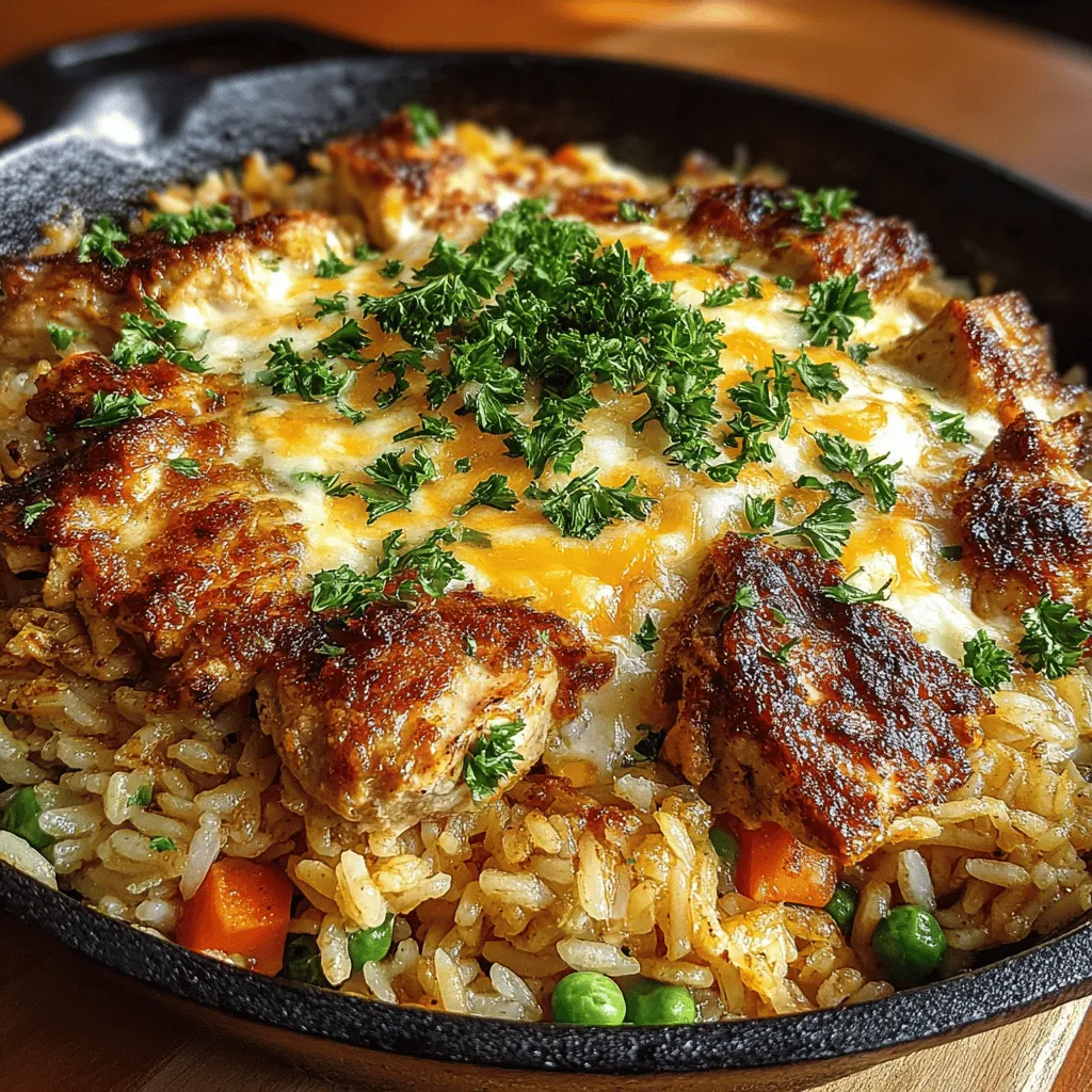 In the realm of comfort food, few dishes can rival the warmth and satisfaction that a Cheesy Chicken and Rice Skillet brings to the table. This delightful dish perfectly embodies the essence of hearty home cooking, making it an ideal choice for busy weeknights when time is of the essence. Imagine tender, succulent chicken combined with fluffy rice and enveloped in creamy, melted cheese—it's no wonder this recipe has become a family favorite.