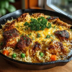 In the realm of comfort food, few dishes can rival the warmth and satisfaction that a Cheesy Chicken and Rice Skillet brings to the table. This delightful dish perfectly embodies the essence of hearty home cooking, making it an ideal choice for busy weeknights when time is of the essence. Imagine tender, succulent chicken combined with fluffy rice and enveloped in creamy, melted cheese—it's no wonder this recipe has become a family favorite.