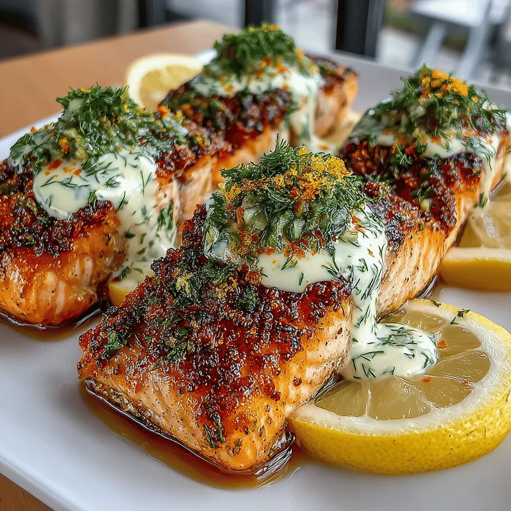 Discover the joy of cooking with our Zesty Air Fryer Salmon recipe, perfectly seasoned and served with a refreshing lemon dill sauce. This dish is not only quick and easy to prepare but also healthy and bursting with flavor. Utilizing the air fryer, we can achieve a perfectly cooked salmon that retains moisture while offering a delightful crispness. Whether you're looking for a weeknight dinner or a dish to impress guests, this recipe is sure to satisfy.