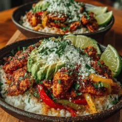 In the world of quick and wholesome meals, few dishes can rival the vibrant and satisfying Fiesta Chicken Fajita Rice Bowls. This recipe embodies the spirit of Mexican cuisine, skillfully combining succulent chicken, colorful vegetables, and hearty grains into a single bowl that is perfect for family dinners or meal prep. With its eye-catching presentation and mouthwatering flavors, this dish is sure to become a staple in your culinary repertoire.