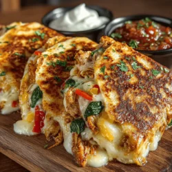Vibrant Veggie Chicken Quesadillas: A Flavorful Delight