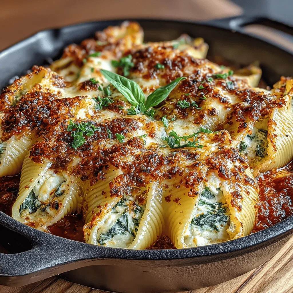 Indulging in comfort food doesn't have to mean sacrificing nutrition. Cheesy Spinach Stuffed Shells are the perfect blend of creamy, cheesy goodness and wholesome spinach, making for a delightful meal that appeals to both kids and adults alike. This recipe showcases how simple ingredients can come together to create an impressive dish, ideal for weeknight dinners or special occasions. Rich in flavors and textures, these stuffed shells offer a satisfying experience that is both filling and nutritious.