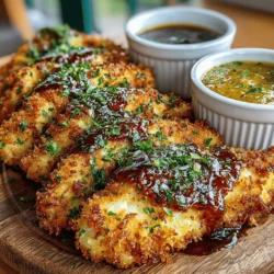 - 1 pound chicken tenderloins - 1 cup buttermilk - 1 teaspoon garlic powder - 1 teaspoon onion powder - 1 teaspoon smoked paprika - 1 teaspoon salt - ½ teaspoon black pepper - 1 cup all-purpose flour - 2 large eggs - 1 ½ cups panko breadcrumbs - Cooking spray (for air frying)