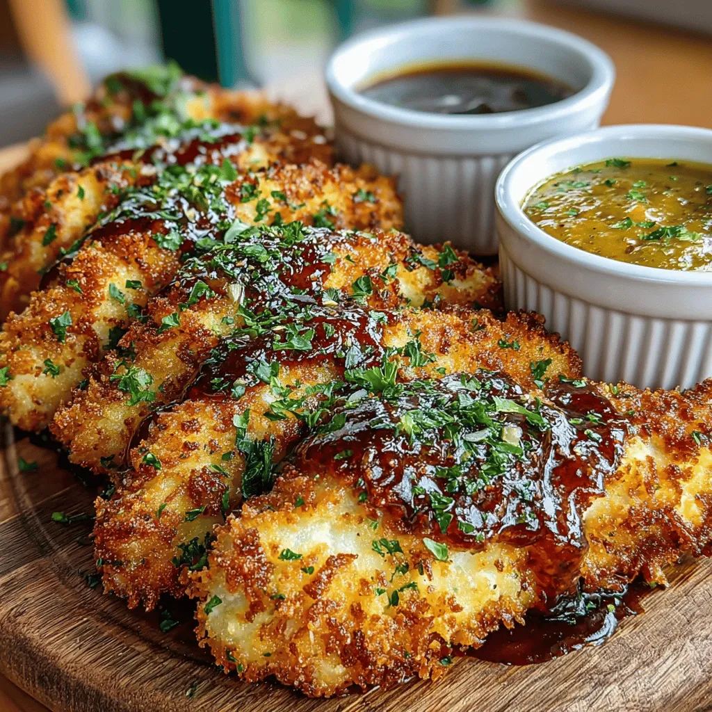 - 1 pound chicken tenderloins - 1 cup buttermilk - 1 teaspoon garlic powder - 1 teaspoon onion powder - 1 teaspoon smoked paprika - 1 teaspoon salt - ½ teaspoon black pepper - 1 cup all-purpose flour - 2 large eggs - 1 ½ cups panko breadcrumbs - Cooking spray (for air frying)