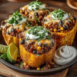 Family-Friendly Air Fryer Taco Stuffed Bell Peppers