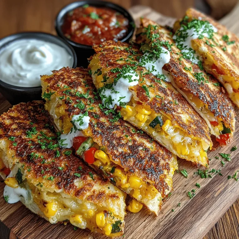 Quesadillas are a beloved dish that has found its way into homes across the globe, celebrated for their versatility and ease of preparation. Originating from Mexico, quesadillas consist of a tortilla filled with cheese and various ingredients, then folded and cooked until crispy and golden. Among the myriad of variations, crispy veggie quesadillas stand out for their health benefits, vibrant flavors, and the ability to cater to diverse dietary preferences. Whether you're a vegetarian, vegan, or simply seeking a nutritious meal option, these quesadillas offer a delightful way to enjoy a fulfilling dish that doesn’t compromise on taste.