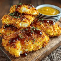 Air frying has gained immense popularity in recent years as a healthier alternative to traditional frying methods. By using hot air circulation, air fryers can create crispy textures with significantly less oil, making them a favorite among health-conscious cooks. This recipe features Crunchy Air Fryer Chicken Tenders, which are perfectly paired with a Sweet & Zesty Honey Mustard dip. Homemade chicken tenders not only provide a delicious family meal but also allow you to control the ingredients, ensuring a healthier option compared to store-bought varieties. With a straightforward preparation process, this recipe is perfect for family dinners or gatherings, promising satisfaction with every bite.