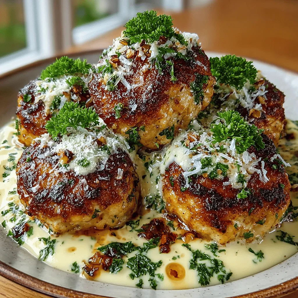 When it comes to home cooking, few dishes can match the comforting allure of meatballs. Among the myriad of meatball recipes that grace our tables, the Creamy Garlic Butter Chicken Meatballs stand out as a delightful and indulgent option. This dish marries the tender, juicy qualities of ground chicken with the rich, savory depths of a creamy garlic butter sauce, creating a meal that is both satisfying and elegant. Whether you're looking for a quick weeknight dinner or a dish to impress guests at a special gathering, these meatballs deliver on flavor and ease.