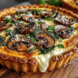 Quiches are a culinary delight that effortlessly combines versatility and taste, making them a favored choice for any meal of the day. Whether served for breakfast, brunch, or dinner, a well-prepared quiche can satisfy a range of palates while also showcasing an array of flavors and textures. Among the many quiche variations, the Spinach & Mushroom Delight Quiche stands out as a nutritious and indulgent option, thanks to its wholesome ingredients and rich filling.