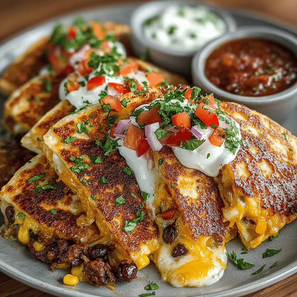 Quesadillas are a staple in many households, celebrated for their versatility and deliciousness. This classic Mexican dish consists of a tortilla filled with cheese and other ingredients, grilled until crispy and golden. They can be customized to suit any taste preference, making them a go-to option for quick meals or gatherings. Among the myriad of quesadilla variations, the Crunchy Veggie Fiesta Quesadillas stand out as a healthy, quick, and satisfying dish that is perfect for any time of the day.