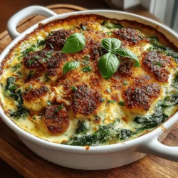 In our fast-paced lives, finding time to prepare nutritious and delicious meals can be a challenge. This is where the 30-Minute Cheesy Spinach and Chicken Bake shines. Combining the savory goodness of chicken with the vibrant flavors of spinach and a trio of cheeses, this dish is not only quick to make but also satisfying and wholesome. Perfect for busy weeknights or a comforting weekend meal, this recipe is a must-try for any home cook looking to whip up something delicious without spending hours in the kitchen.