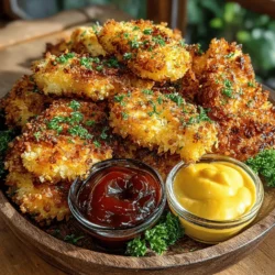 - 1 pound of chicken tenderloins - 1 cup of buttermilk - 1 cup of cornflake crumbs - 1 teaspoon of garlic powder - 1 teaspoon of onion powder - 1 teaspoon of paprika - 1 teaspoon of salt - 1/2 teaspoon of black pepper - Cooking spray