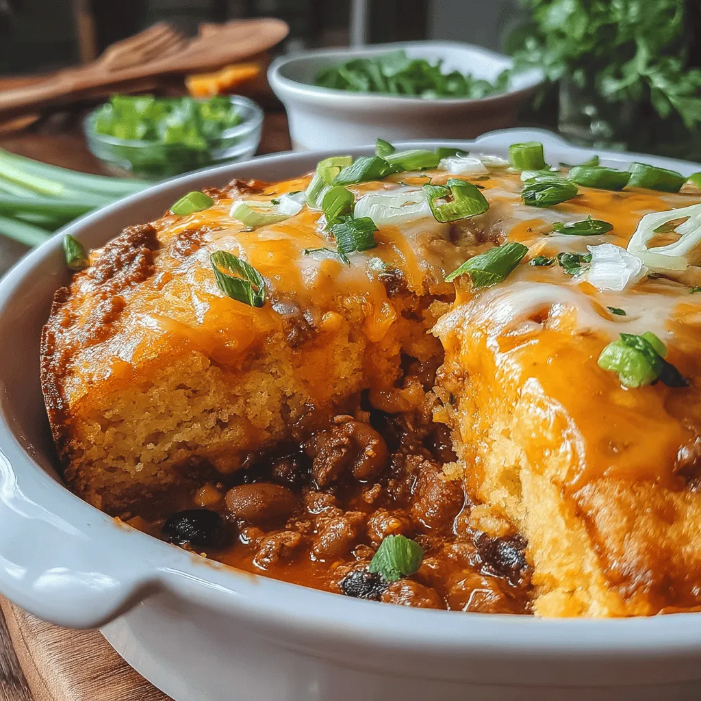 Cheesy Chili Cornbread Delight is a comforting and hearty casserole that combines the rich flavors of chili with the sweet, fluffy texture of cornbread. This dish is perfect for family dinners and gatherings, making it a favorite choice for any occasion throughout the year. With its easy preparation and the delicious blend of ingredients, this recipe is sure to become a staple in your home cooking repertoire.